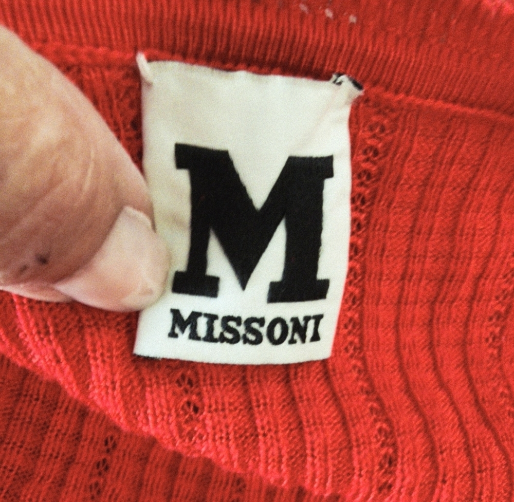 MISSONI WOMENS CREW NECK SHORT SLEEVE KNITTED FIT & FLARE DRESS SZ US 6 - Picture 5 of 14